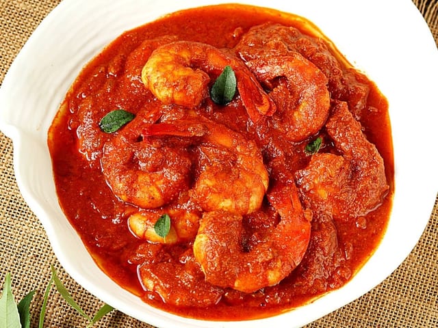 Shrimp Vindaloo.