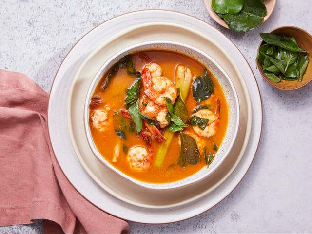 Shrimp Red Curry.
