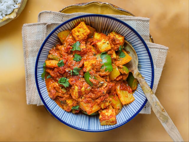 Paneer Vegetable Krahi.
