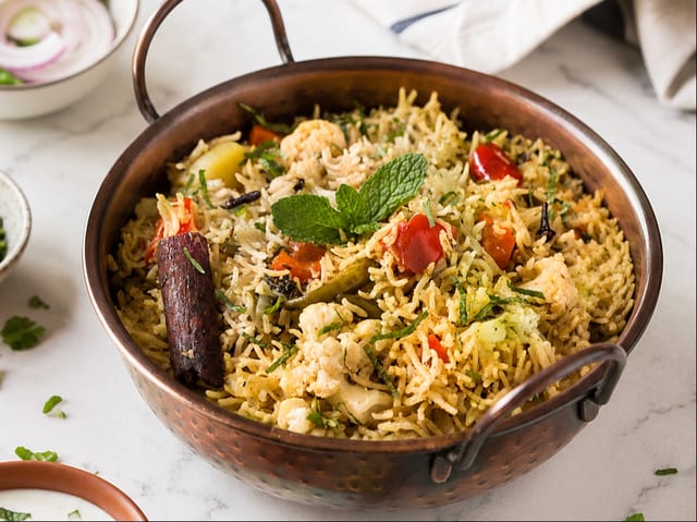Vegetable Biryani.